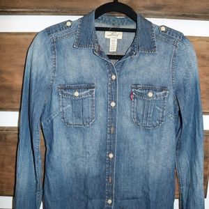 Levis denim Button Up shirt